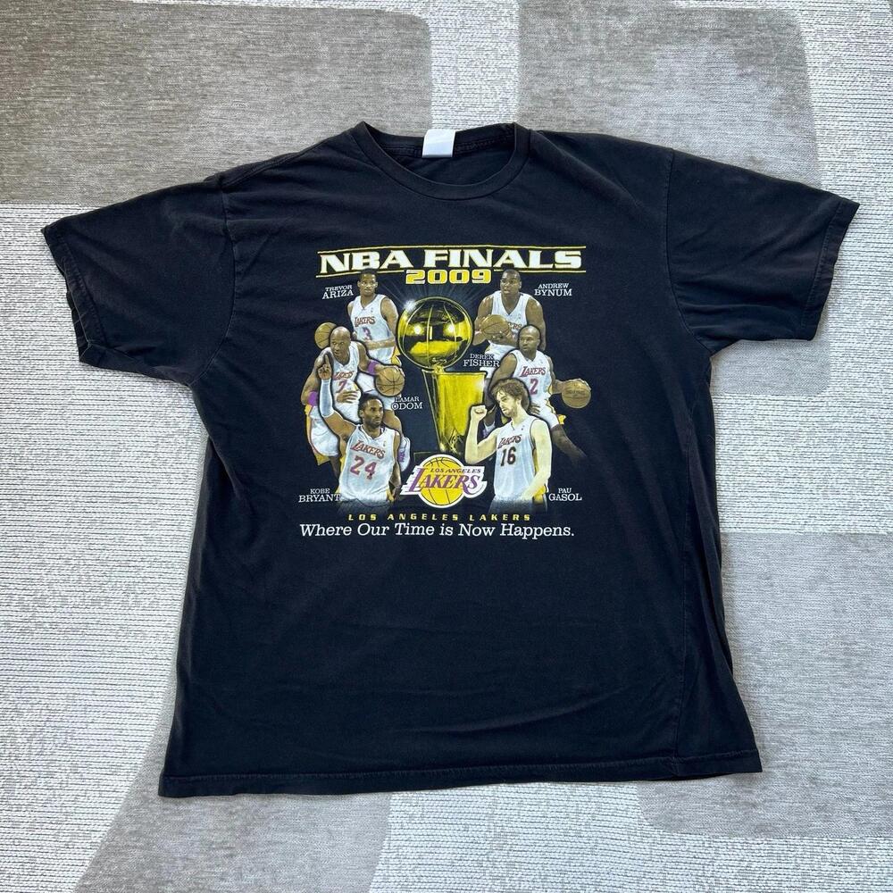 Los Angeles Lakers 2009 Finals Kobe Bryant Double Sided Shirt Mens Xl